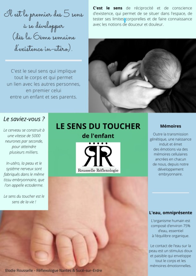Réflexologie pour bébés : le sens du toucher
